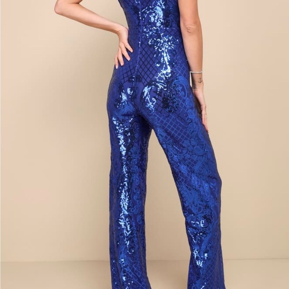 Immaculate sparkle jumpsuit from Lulu’s - Picture 2 of 9